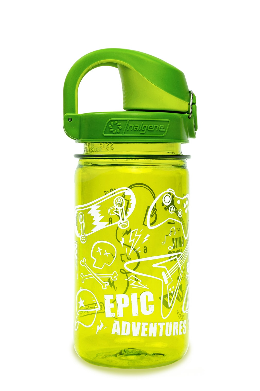Nalgene product image: 12oz On-The-Fly Kids Lock-Top Bottle with Graphics Y1 — 12oz On-The-Fly Kids Lock-Top Bottle with Graphics