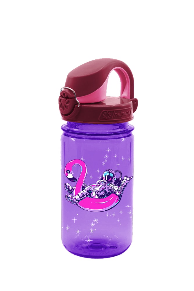 Nalgene product image: 12oz On-The-Fly Kids Lock-Top Bottle with Graphics K5 — 12oz On-The-Fly Kids Lock-Top Bottle with Graphics