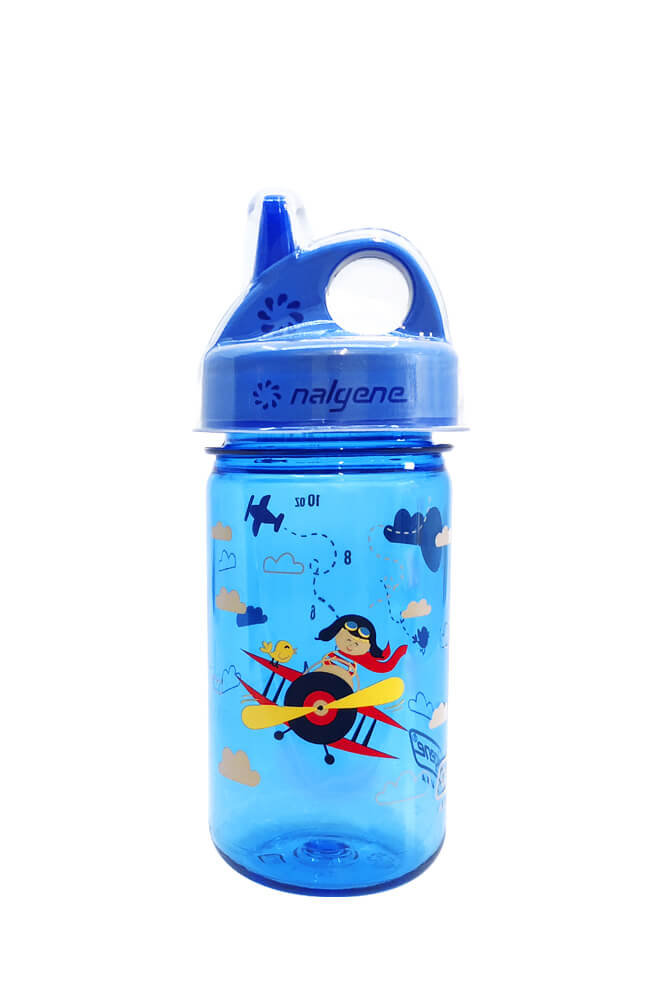 Nalgene product view: 12oz Kids Grip-N-Gulp with Graphics H2 — 12oz Kids Grip-N-Gulp with Graphics
