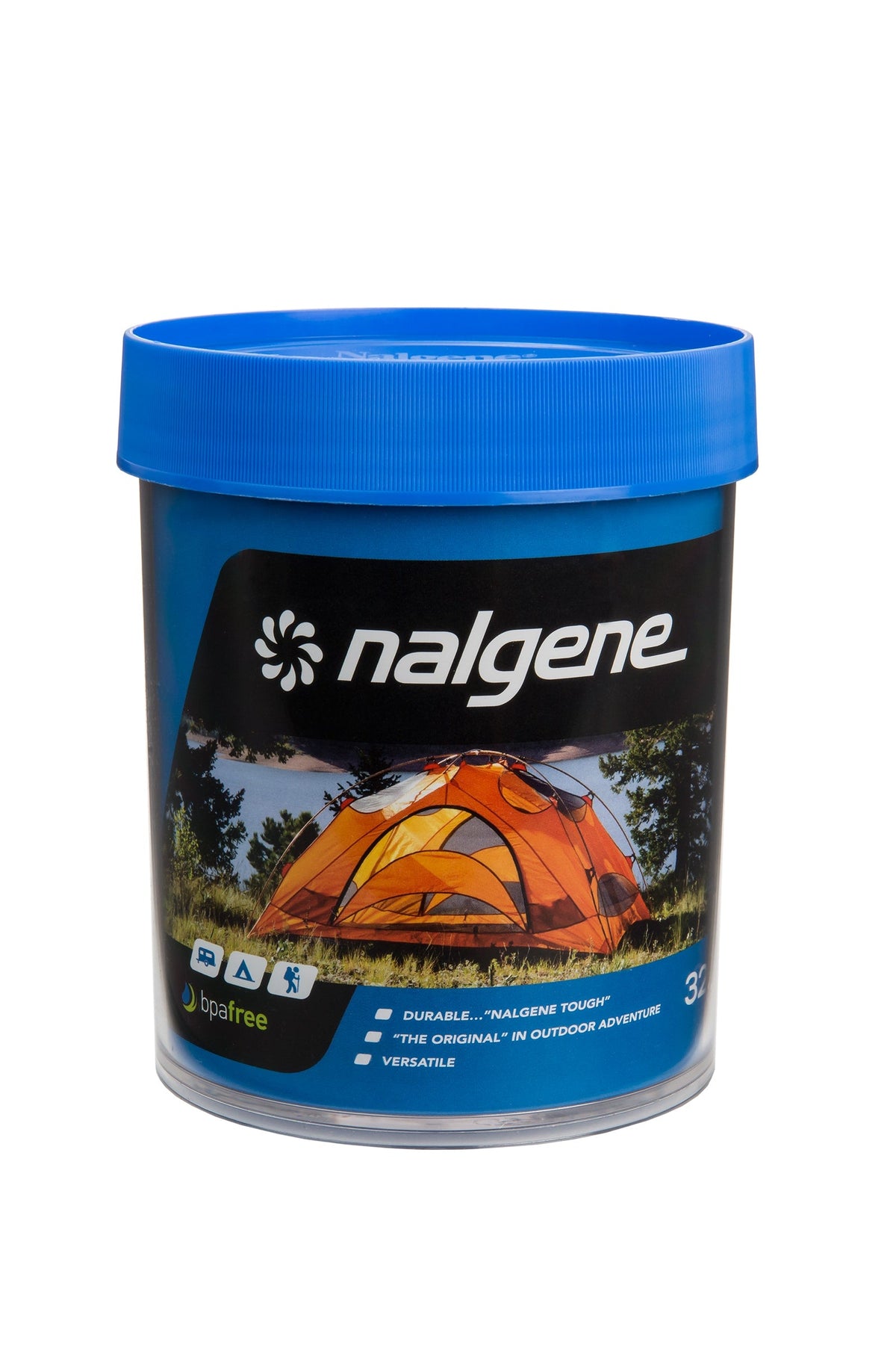 Nalgene product view: 32oz Storage Jar – Blue Lid N9 — 32oz Storage Jar – Blue Lid