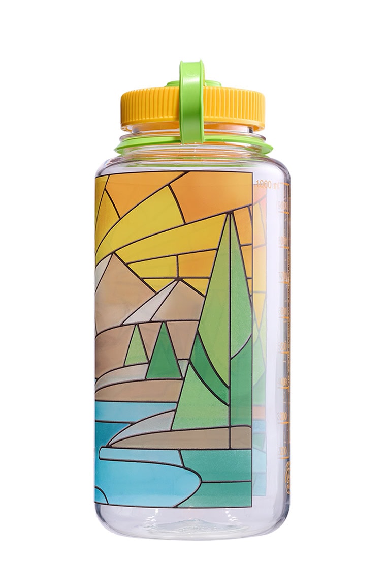 Nalgene product view: 32oz Wide Mouth Stained Glass Print Bottles Y7 — 32oz Wide Mouth Stained Glass Print Bottles