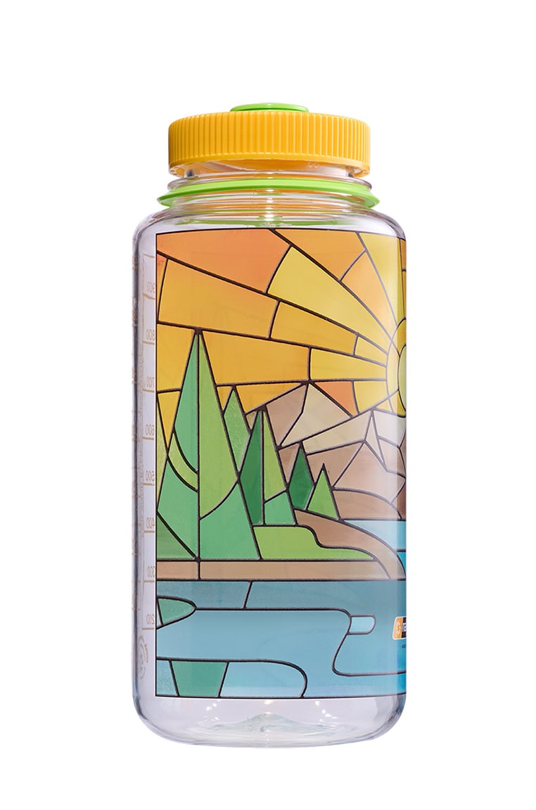 Nalgene product detail: 32oz Wide Mouth Stained Glass Print Bottles Y7 — 32oz Wide Mouth Stained Glass Print Bottles