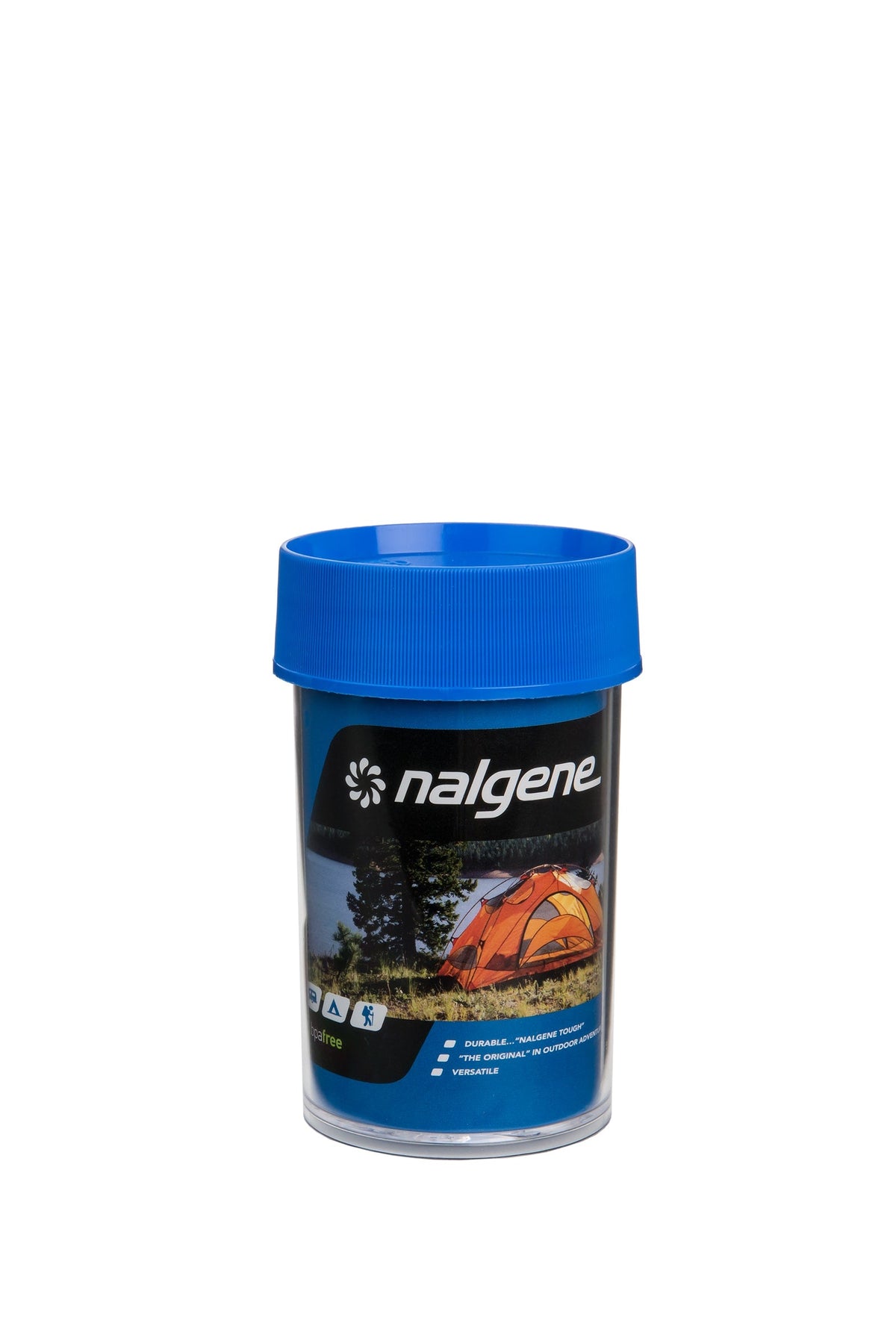 Nalgene product view: 8oz Storage Jar – Blue Lid A1 — 8oz Storage Jar – Blue Lid