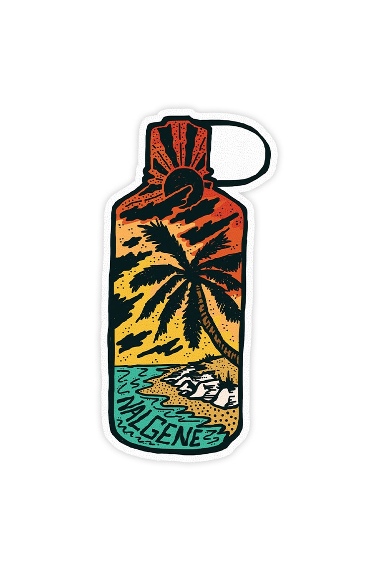 Nalgene product image: Tropical Narrow Mouth Sticker G7 — Tropical Narrow Mouth Sticker