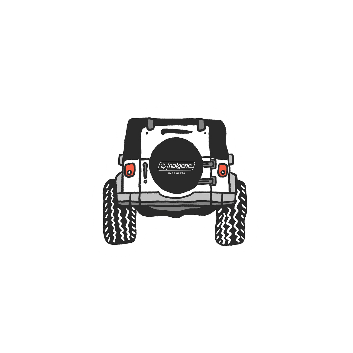Nalgene product image: Four Wheeling Sticker P0 — Four Wheeling Sticker