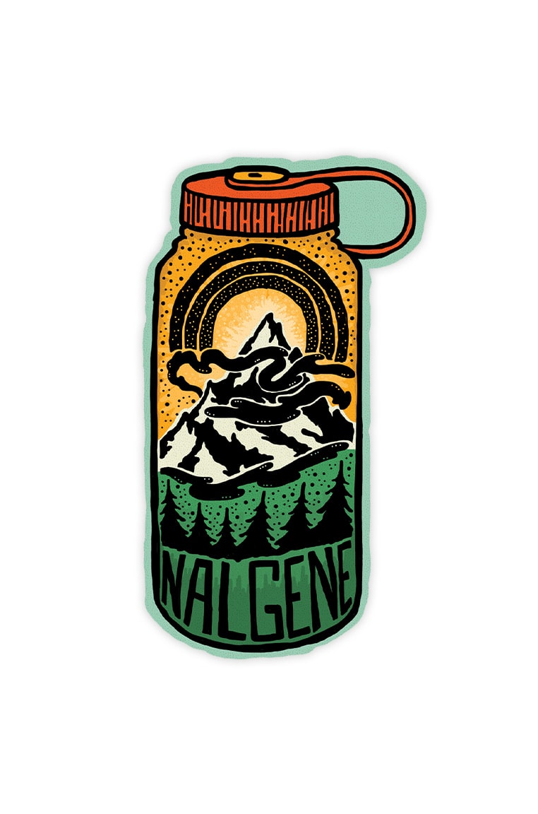 Nalgene product detail: Mountain Peak Sticker C7 — Mountain Peak Sticker