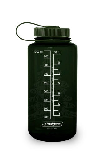 Nalgene product view: 32oz Wide Mouth “Public Lands: Forests Are for Us” Bottle U6 — 32oz Wide Mouth “Public Lands: Forests Are for Us” Bottle