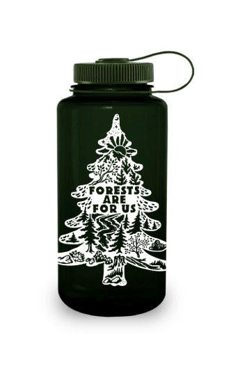 Nalgene product image: 32oz Wide Mouth “Public Lands: Forests Are for Us” Bottle L2 — 32oz Wide Mouth “Public Lands: Forests Are for Us” Bottle