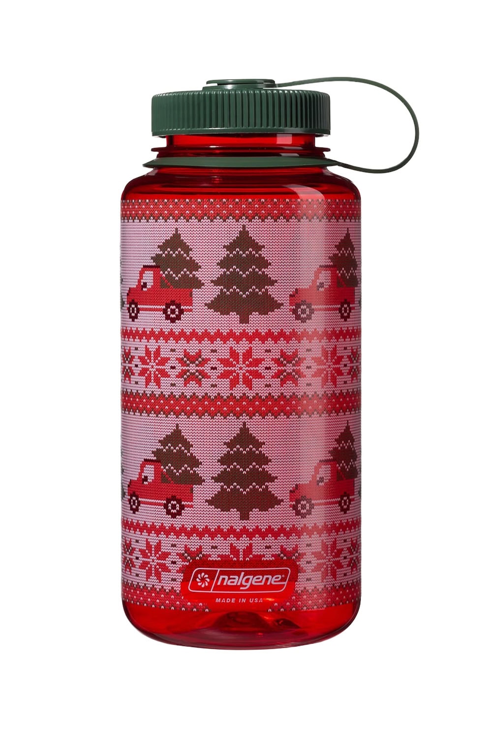 Nalgene product view: 32oz Wide Mouth Ugly Sweater Bottle W8 — 32oz Wide Mouth Ugly Sweater Bottle